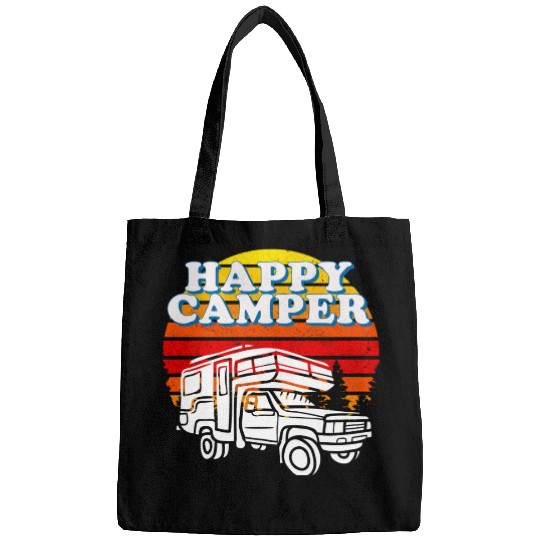 Happy Camper Funny Camping Lover Bags