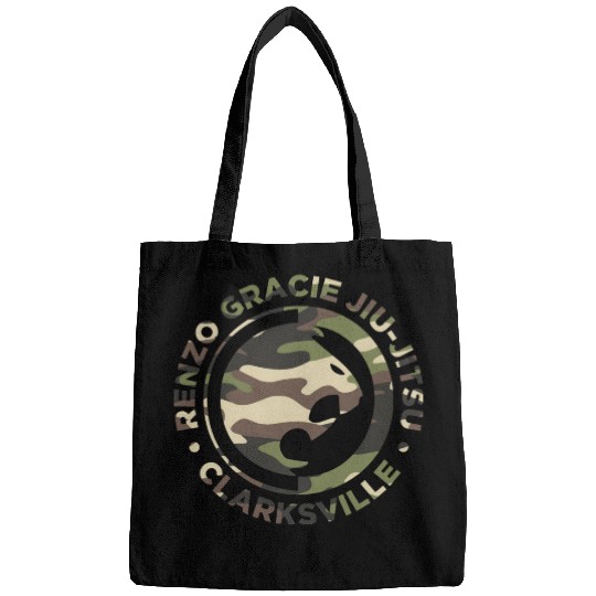 Renzo Gracie Jiu-Jitsu Clarksville Camouflage Logo Bags