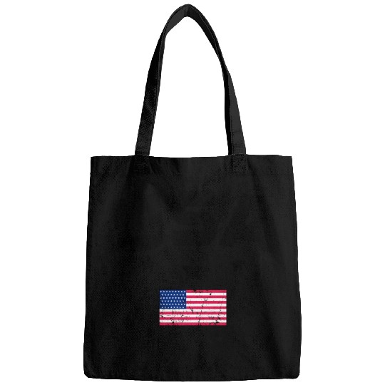 Father's day Best dad ever with US american flag Bags