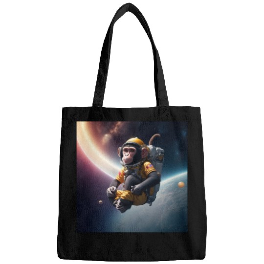 monkey in outerspace Bags