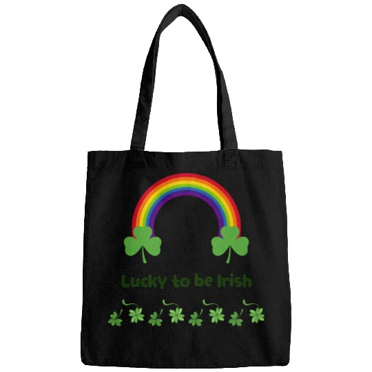 Lucky to be Irish green Bags