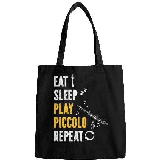 Piccolo Flute Player Eat Sleep Play Piccolo Flute Bags