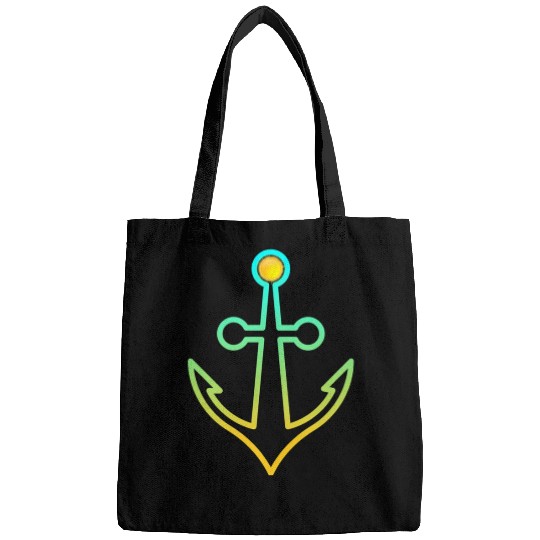 Preppy Nautical Anchor For Sailors Boaters Bags