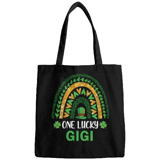 One Lucky Gigi St Patric Day Shamrock Rainbow Bags