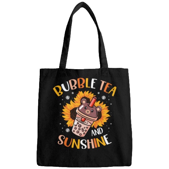Bubble Tea And Sunshine Boba Tea Drinker Bags