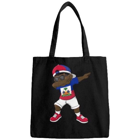 Dabbing Haitian Haiti Flag Dab Dance Bags