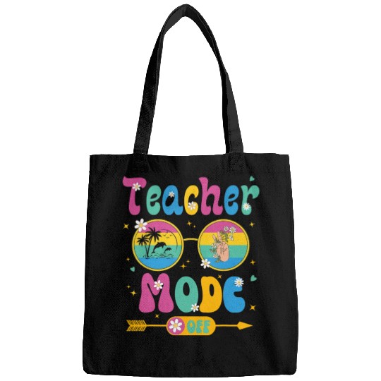 Last Day of School teacher mode off Teacher Bags