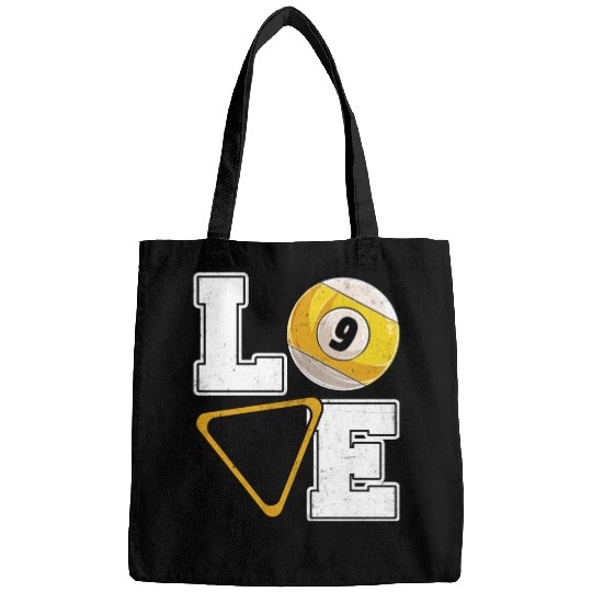 Billiards Love Pool Player Billiards Lover Bags