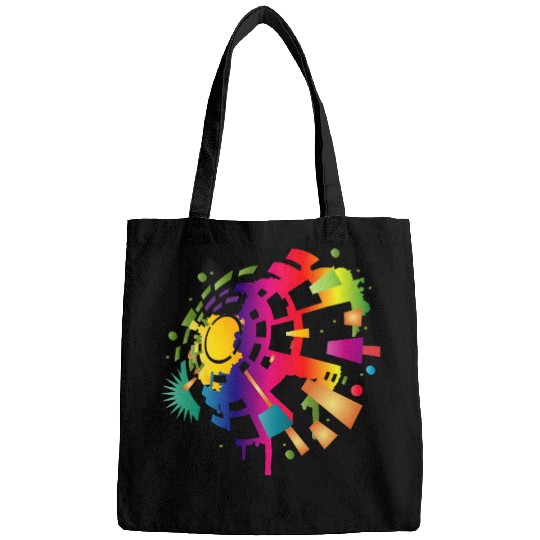 colorful sound symbol for festival season Bags