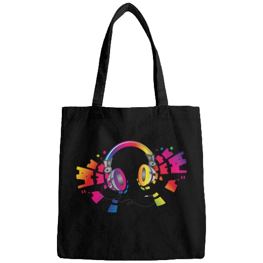 colorful headphone for music festival summer Bags