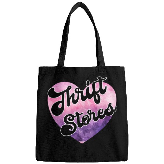 Thrift Stores purple pink watercolor Bags