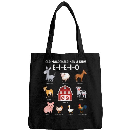 Toddler Farm Animals Old Macdonald Had A Farm Bags