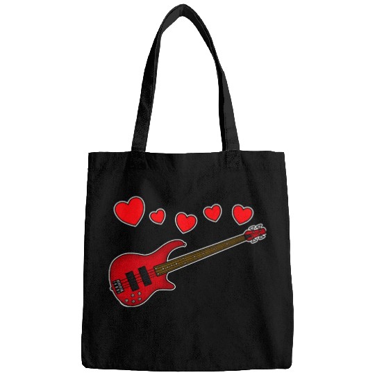 Valentines Bass Guitar Bassist Wedding Musician Bags