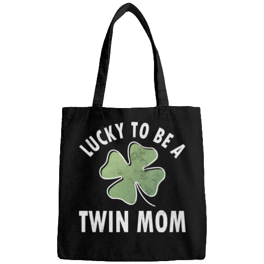Lucky To Be A Twin Mom Saint Patric Day Bags