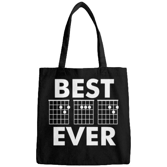 Mens Best Dad Ever Guitar Chords Guitarist Father Bags