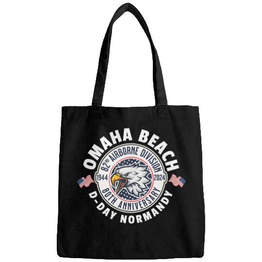 Omaha Beach airborne division 80th anniversary Bags