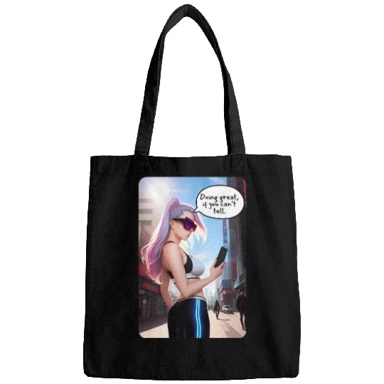 Cyberpunk Waifu Influencer Design 7 Bags