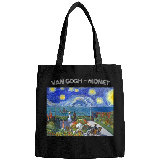 Starry Night Garden At Sainte Adresse Impressionis Bags