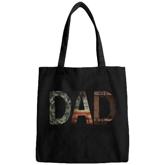 Dad Man Myth Legend Father Typography Bags