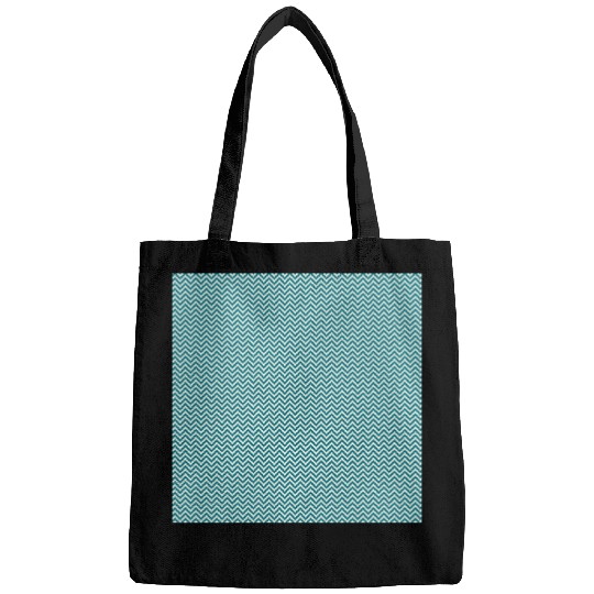 Retro Teal Chevron Pattern Bags