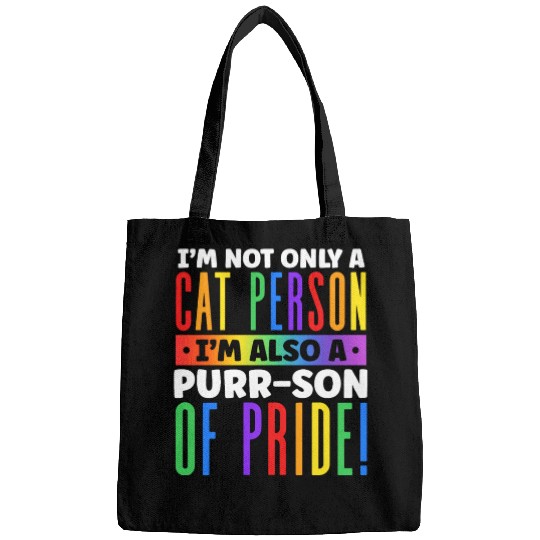 I'm Not Only a Cat Person I'm Rainbow Cat Lover Bags