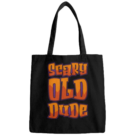 Scary old Dude green Bags