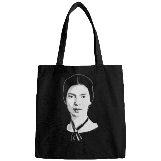 Emily Dickinson Black and White Bags