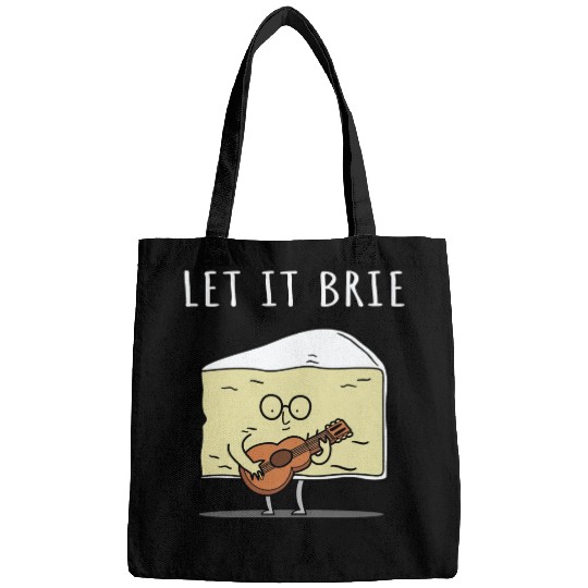Let It Brie Cheese Musician With Guitar Bags