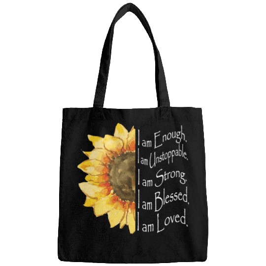 Sunflower - I Am Enough - Sunflower Bags