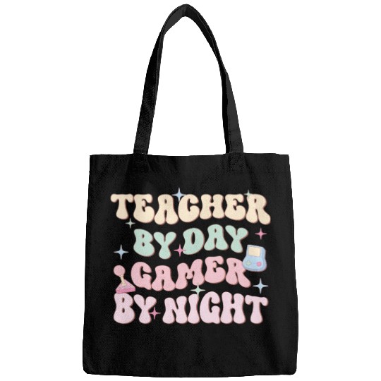 Teacher By Day Gamer By Night, Happy Game Day Bags