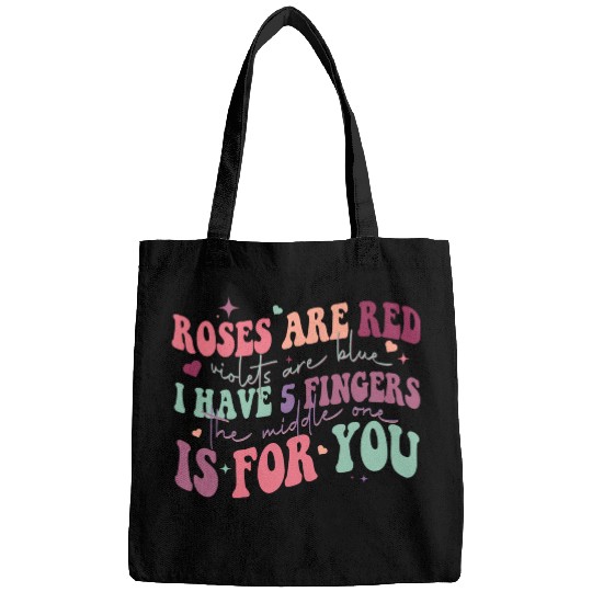 Snarky Sarcastic Middle Finger Valentines Day Poem Bags