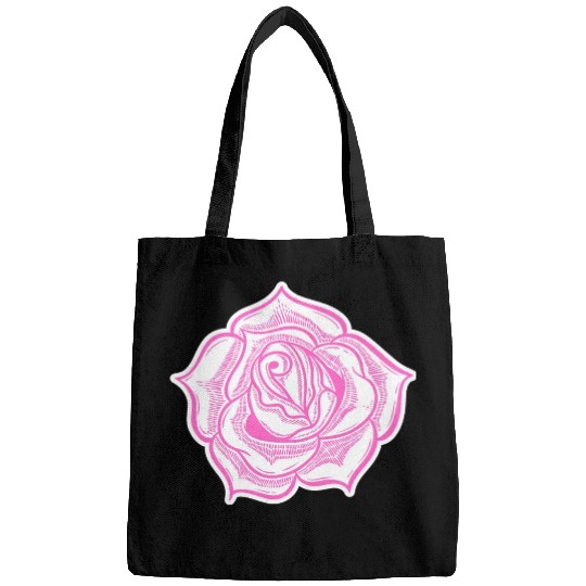 PINK AND WHITE FLOWER Bags