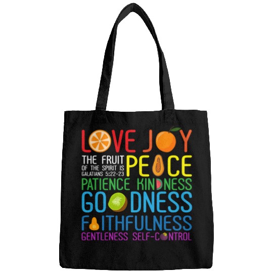 Love Joy The Fruit Of The Spirit Is Peace Patience Bags