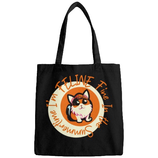 I'm FELINE Fine | Cat Lover Summer Animal Party Bags