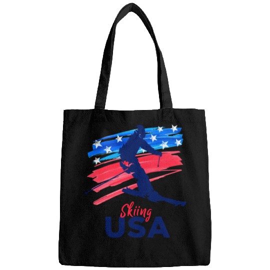 Skiing Usa Support The Team Usa Flag Ski Winter Bags