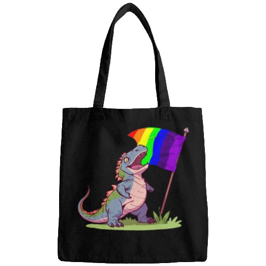 Funny Dinosaur LGBT Community Pride Lesbian Gay Bags