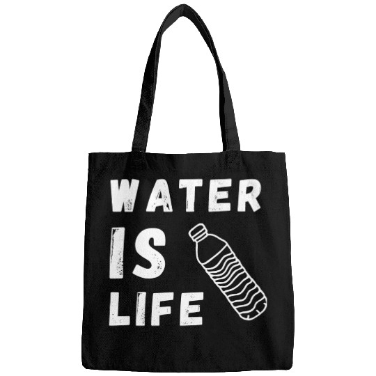 Water Is Life Save Water Save The Planet Earth Bags