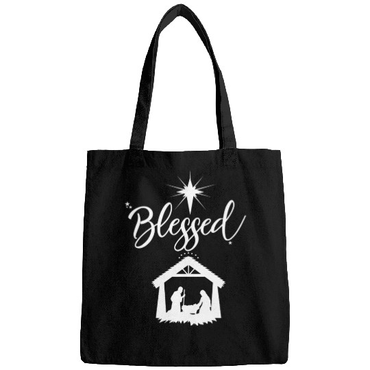 Christian Blessed Jesus Nativity Scene Faith Bags