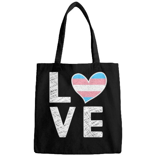 Transgender Love - Trans Pride Flag Transgender Bags
