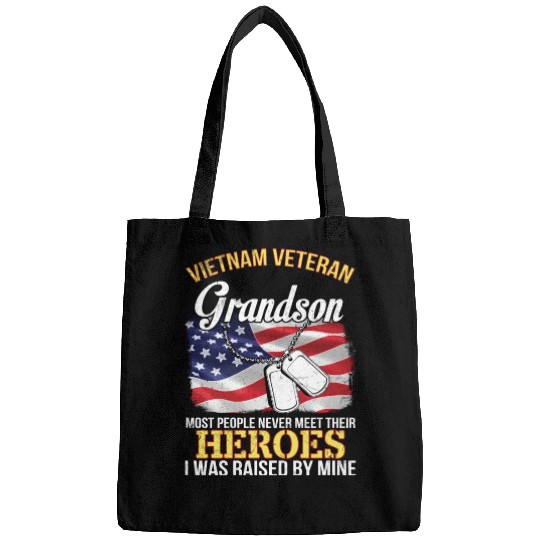 Vietnam Veteran Grandson People Never Meet Heroes Bags