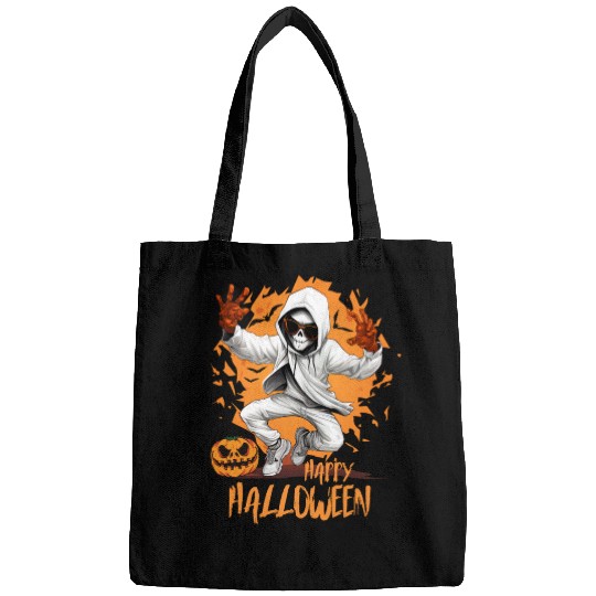 Halloween Skeleton Dabbing Hip Hop Bags
