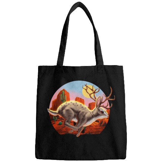 Jackalope Cryptid Rabbit Bags