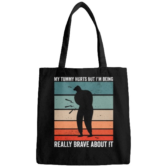 Funny Tummy Ache Survivor My Tummy Hurts Celiac Bags