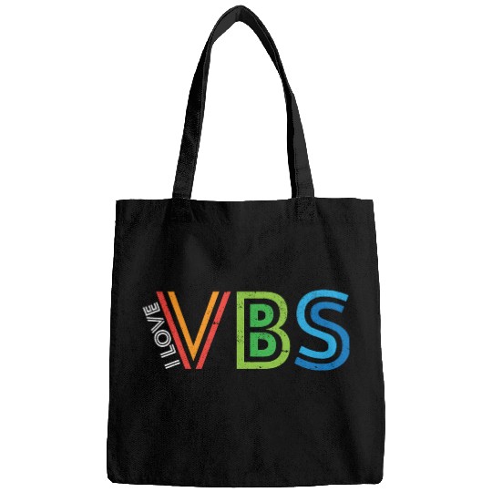 I Love VBS Vacation Bible School Crew Church Bags
