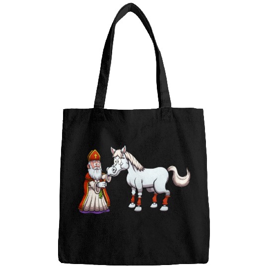 Saint Nicholas Feeding His Horse Bags