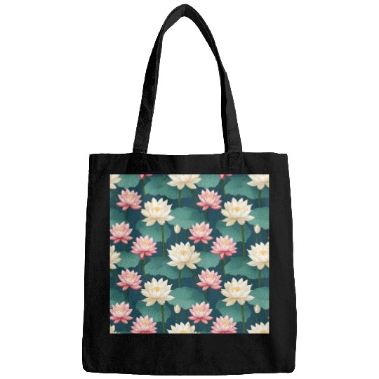 Serenity Blooms: Timeless Lotus Pattern Bags