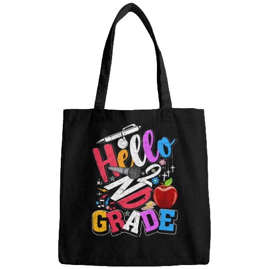 Hello second grade 2nd back school teacher Kids Bags