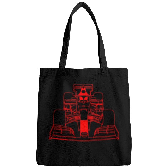 Race car formula racing car red Bags