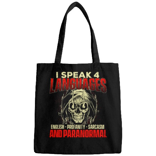 I Speak 4 Languages Ghost Hunting Paranormal Bags