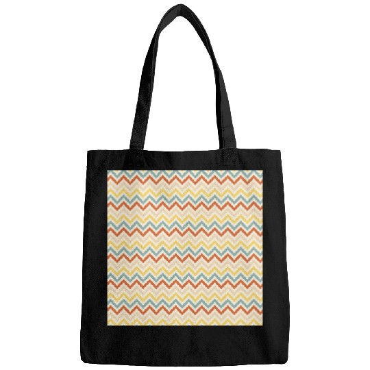 Retro Colorful Chevron Pattern Bags